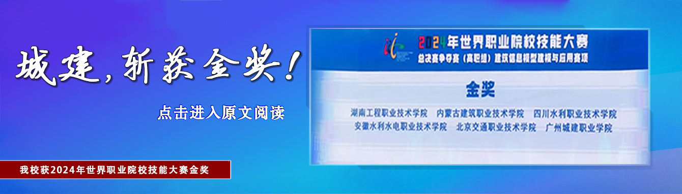 突破！城建学子勇夺2024年世界职业院校技能大赛金奖！