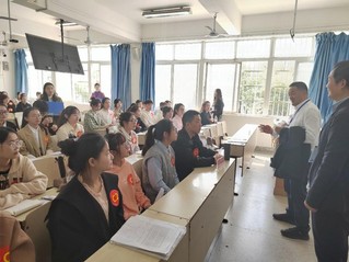 校长雷儒金检查指导教育科学学院...