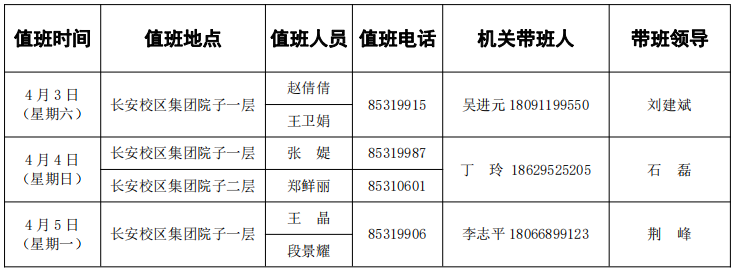 后勤服务集团2021年清明节期间机关部门值班安排表.png